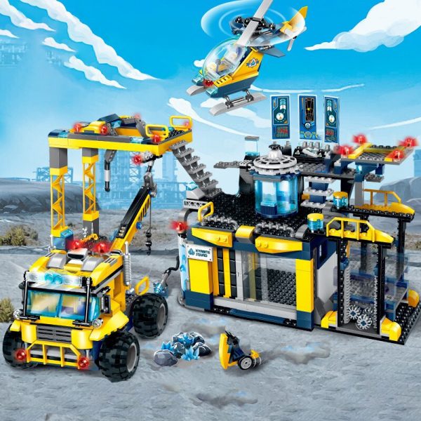 Enlighten 2412 Kyanite Squad Crystal Science Analysis Lab Base Truck Plane Mini Blocks Bricks Building Toy 3 - LOZ™ MINI BLOCKS
