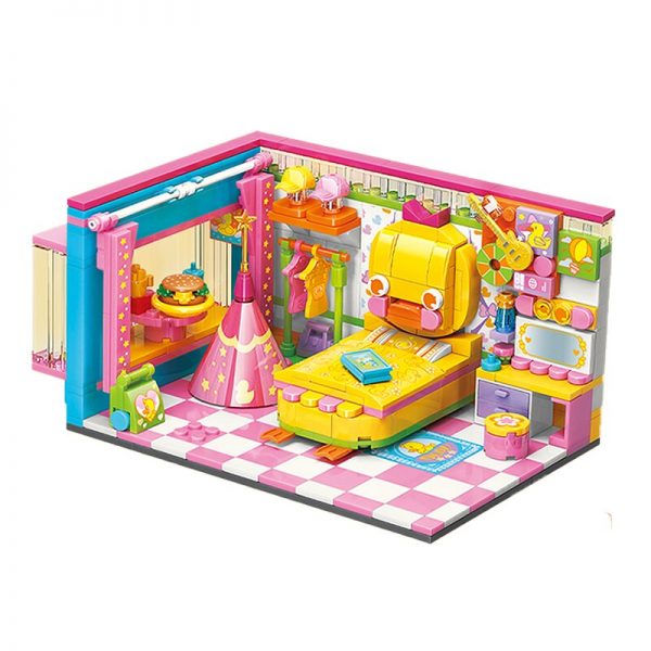 Erleuchten 31013 Nette Entlein M dchen Schlafzimmer S e Puppe Haus Nette Zimmer Modell Mini Bl 4 - LOZ™ MINI BLOCKS