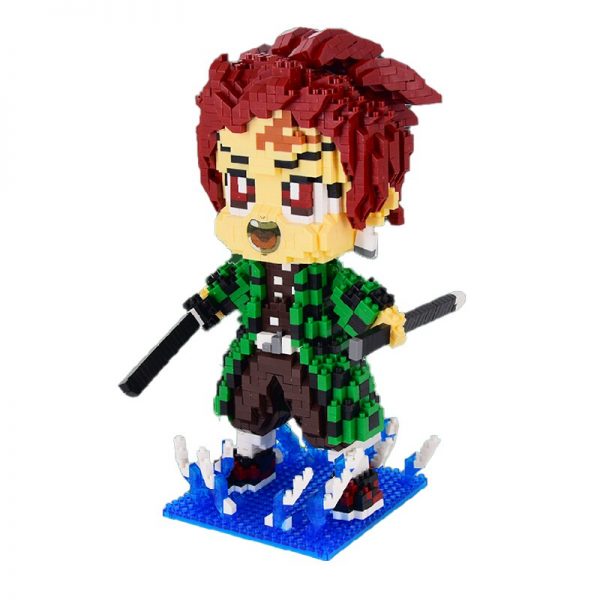 Gejia 6023 1 Anime Demon Slayer Kamado Tanjirou Monster Warrior DIY Mini Diamond Blocks Bricks Building 4 - LOZ™ MINI BLOCKS