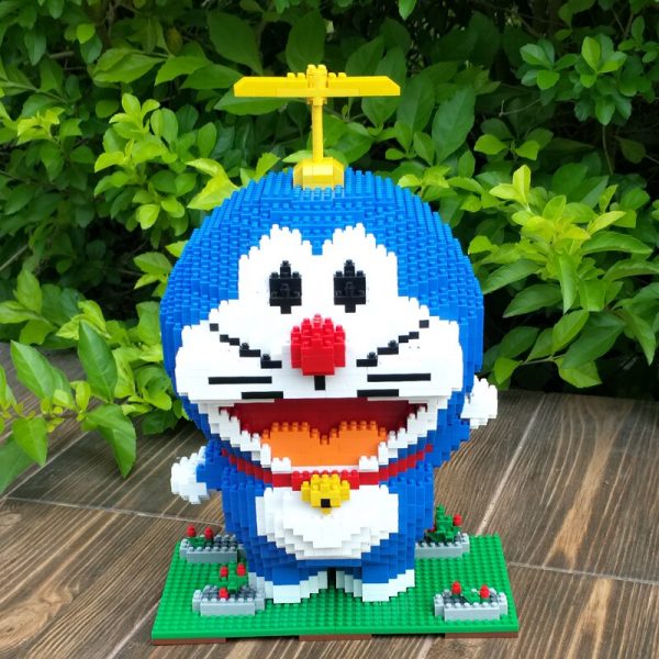 HC 3002 Anime Doraemon Cat Animal Pet Robot Flower 3D Model DIY Mini Diamond Blocks Bricks 3 - LOZ™ MINI BLOCKS