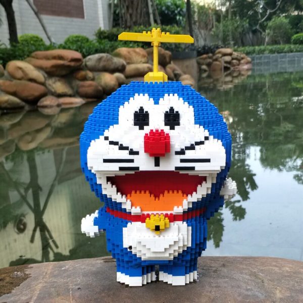 HC 3002 Anime Doraemon Cat Animal Pet Robot Flower 3D Model DIY Mini Diamond Blocks Bricks 5 - LOZ™ MINI BLOCKS