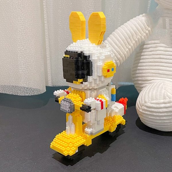 HC 6001 Space Rabbit Astronaut Scooter Motorcycle Car Animal Model Mini Diamond Blocks Bricks Building Toy 4 - LOZ™ MINI BLOCKS