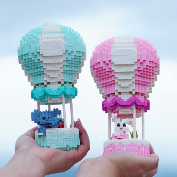HC Hot Air Fire Balloon Elephant Rabbit Pet Animal 3D Model DIY Mini Diamond Blocks Bricks 4 - LOZ™ MINI BLOCKS
