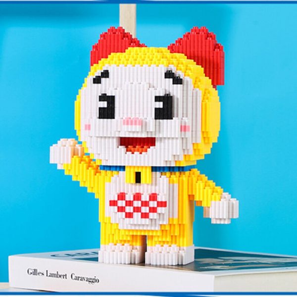 HCP 8808 Anime Doraemon Dorami Blue Cat Cute Animal Model 3D Mini Magic Blocks Bricks Building 2 - LOZ™ MINI BLOCKS