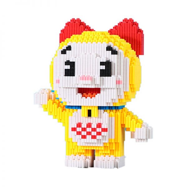 HCP 8808 Anime Doraemon Dorami Blue Cat Cute Animal Model 3D Mini Magic Blocks Bricks Building 3 - LOZ™ MINI BLOCKS