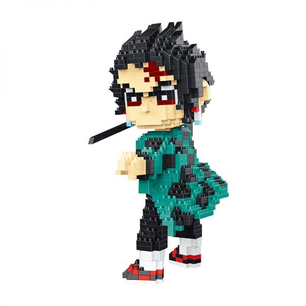 LBP 2114 Anime Demon Slayer Kamado Tanjirou Monster Warrior 3D DIY Mini Diamond Blocks Bricks Building 2 - LOZ™ MINI BLOCKS