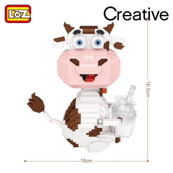 LOZ 9052 Dairy Cow with Milk 1 - LOZ™ MINI BLOCKS