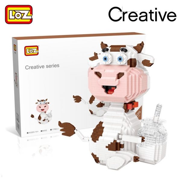 LOZ 9052 Dairy Cow with Milk 2 - LOZ™ MINI BLOCKS
