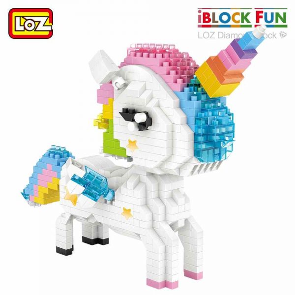 LOZ 9204 White Unicon 3 - LOZ™ MINI BLOCKS