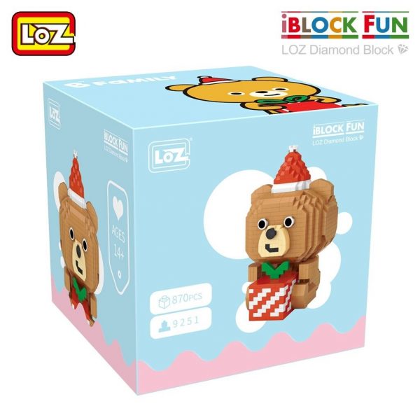 LOZ 9251 9256 Christmas Bear Cherry Blossom Unicorn and Peach 3 - LOZ™ MINI BLOCKS