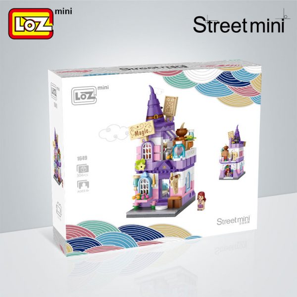 LOZ Mini Block Commercial Street Magic Street View Magic House Nautical Mushroom House Archaeological House Assembly 4 - LOZ™ MINI BLOCKS