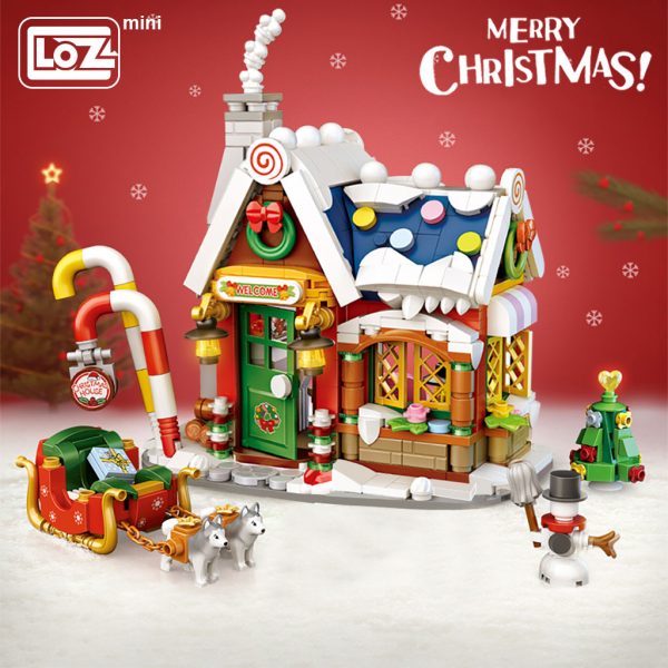 LOZ Mini Building Blocks New Christmas House Small particles mini building blocks Christmas gifts for the - LOZ™ MINI BLOCKS