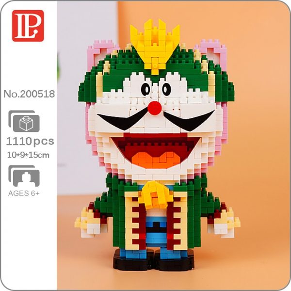 LP 200518 Anime Doraemon Saudi Arabia King Cat Animal 3D Model DIY Mini Diamond Blocks Bricks - LOZ™ MINI BLOCKS