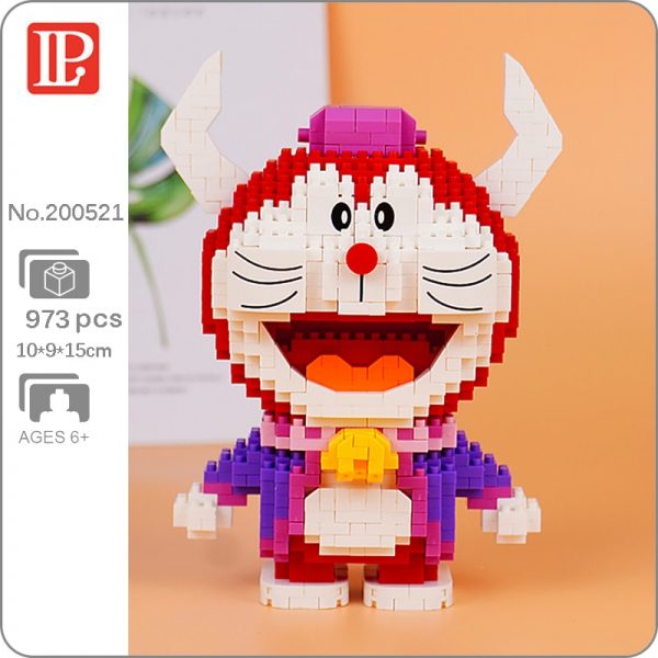 LP 200521 Anime Doraemon Spain Bullfight Cat Animal Pet 3D Model DIY Mini Diamond Blocks Bricks - LOZ™ MINI BLOCKS