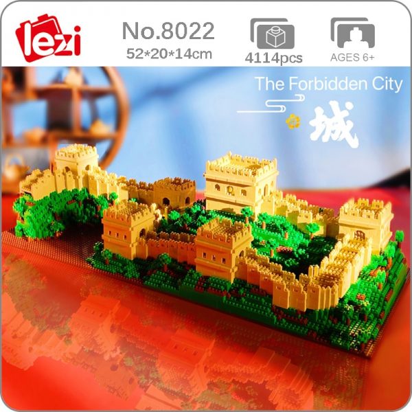 Lezi 8022 World Architecture China Great Wall Tree 3D Model DIY Mini Diamond Blocks Bricks Building - LOZ™ MINI BLOCKS