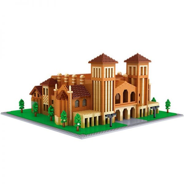 Lezi 8036 World Architecture Caltech University School 3D Model DIY Mini Diamond Blocks Bricks Building Toy 4 - LOZ™ MINI BLOCKS