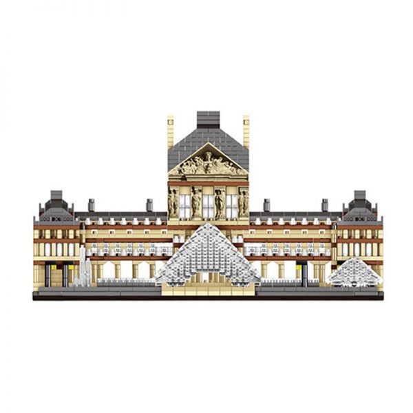 Lezi 8040 World Architecture Paris Louvre Museum 3D Model DIY Mini Diamond Blocks Bricks Building Toy 3 - LOZ™ MINI BLOCKS