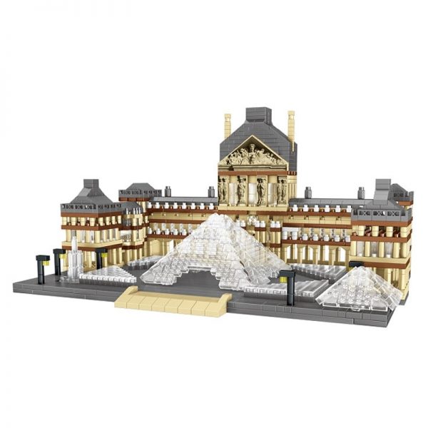 Lezi 8040 World Architecture Paris Louvre Museum 3D Model DIY Mini Diamond Blocks Bricks Building Toy 5 - LOZ™ MINI BLOCKS