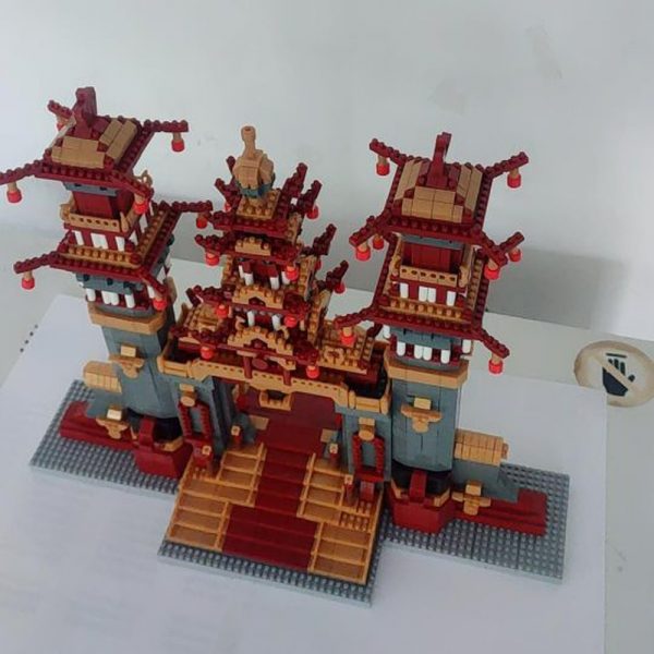 Lezi 8041 World Architecture Journey to the West Nantian Gate DIY Mini Diamond Blocks Bricks Building 3 - LOZ™ MINI BLOCKS