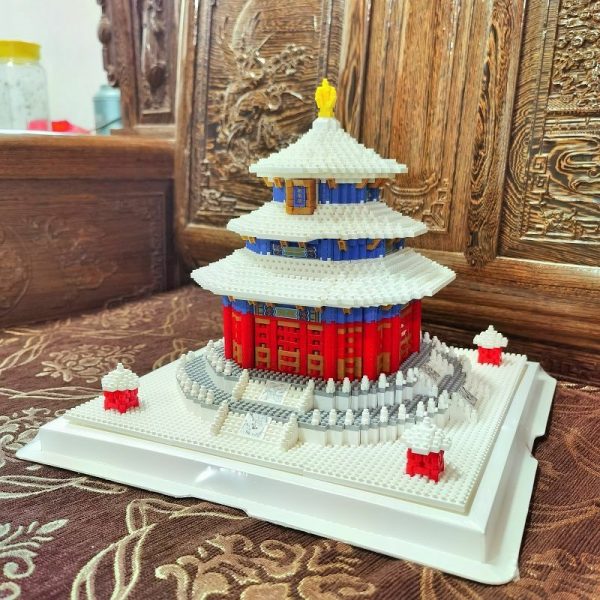 Lezi 8050 World Architecture Ancient Temple of Heaven Snow Winter Mini Diamond Blocks Bricks Building Toy 1 - LOZ™ MINI BLOCKS
