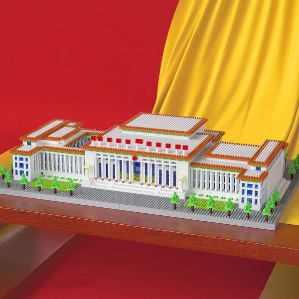 Lezi 8186 World Architecture China Great Hall of the People Tree DIY Mini Diamond Blocks Bricks 5 - LOZ™ MINI BLOCKS