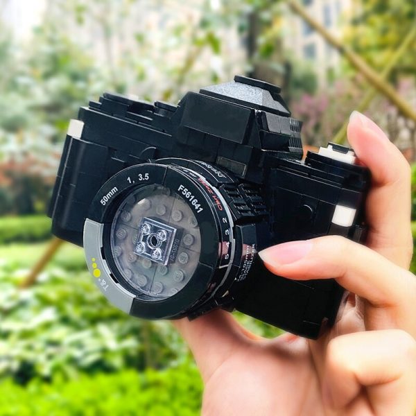 Lin 00844 Black SLR Digital Camera Machine 3D Model 627pcs DIY Small Mini Blocks Bricks Building 2 - LOZ™ MINI BLOCKS