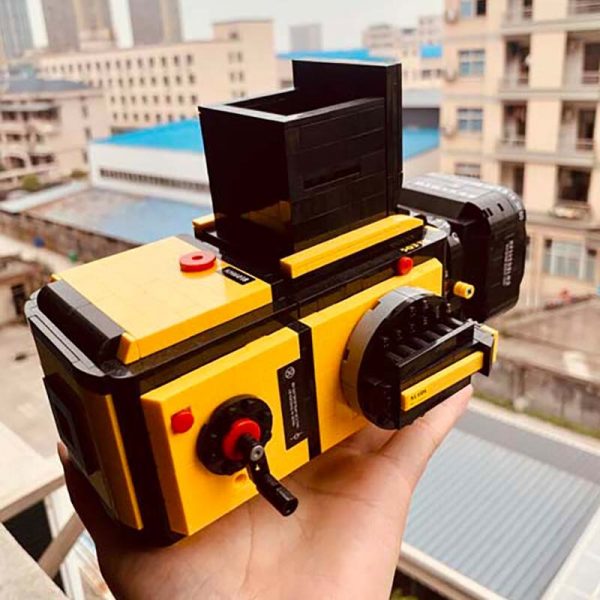 Lin 00848 Yellow Advanced Digital SLR Camera Machine 3D Model DIY Small Mini Blocks Bricks Building 3 - LOZ™ MINI BLOCKS