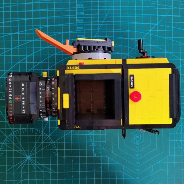 Lin 00848 Yellow Advanced Digital SLR Camera Machine 3D Model DIY Small Mini Blocks Bricks Building 4 - LOZ™ MINI BLOCKS