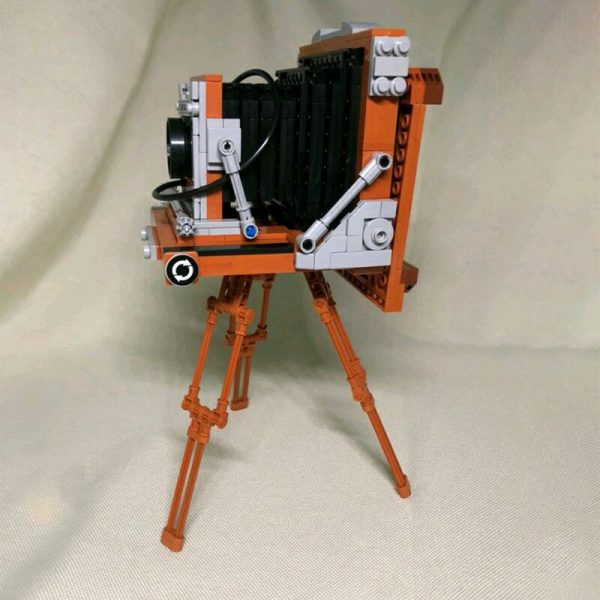 Lin 00904 Vintage Flashbulb Camera Foldable Support Machine 3D Model DIY Mini Blocks Bricks Building Toy 2 - LOZ™ MINI BLOCKS