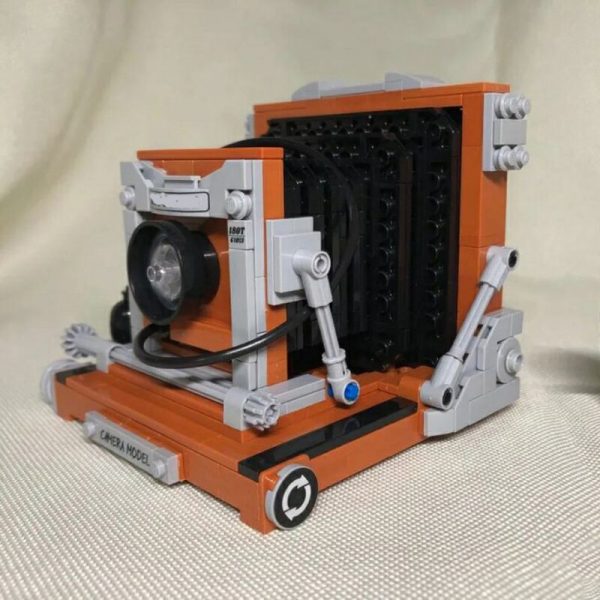 Lin 00904 Vintage Flashbulb Camera Foldable Support Machine 3D Model DIY Mini Blocks Bricks Building Toy 5 - LOZ™ MINI BLOCKS