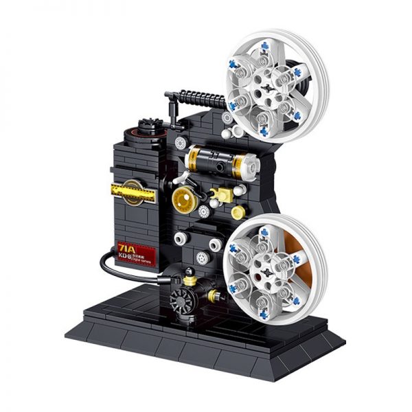 Lin 00907 Vintage Camera Film Projector Gears Technic Machine 3D Model DIY Mini Blocks Bricks Building 5 - LOZ™ MINI BLOCKS