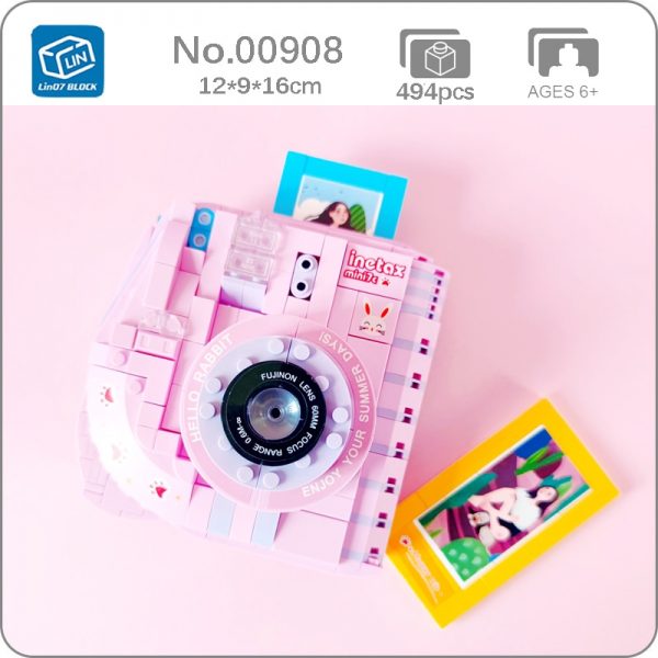 Lin 00908 Digital Instant Camera Beauty Photo Rabbit Machine 3D Model DIY Mini Blocks Bricks Building - LOZ™ MINI BLOCKS