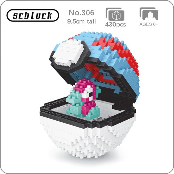 SC 306 Anime Pocket Monster Great Ball Porygon Animal 3D Model DIY Mini Diamond Blocks Bricks - LOZ™ MINI BLOCKS