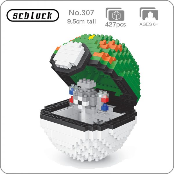 SC 307 Anime Pocket Monster Friend Ball Magnemite Animal Model DIY Mini Diamond Blocks Bricks Building - LOZ™ MINI BLOCKS