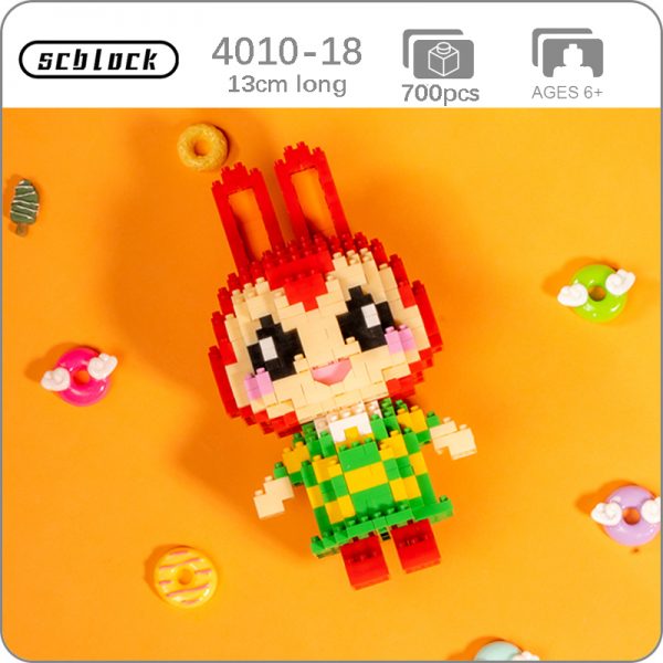 SC 4010 18 Game Animal Crossing Rabbit Bunnie 3D Model 700pcs DIY Mini Diamond Blocks Bricks - LOZ™ MINI BLOCKS
