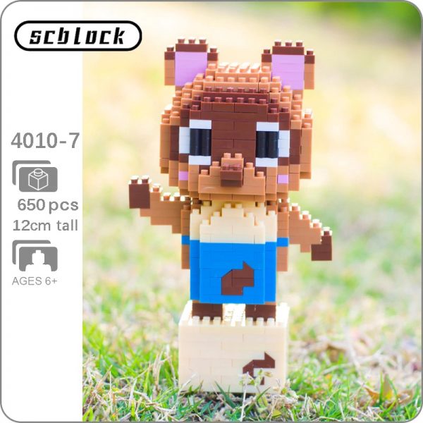 SC 4010 7 Game Animal Crossing Raccoon Timmy Tommy 3D Model DIY Mini Diamond Blocks Bricks - LOZ™ MINI BLOCKS