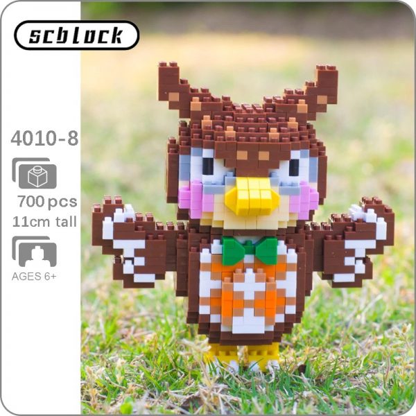 SC 4010 8 Game Animal Crossing Owl Bird Blathers 3D Model DIY Small Mini Diamond Blocks - LOZ™ MINI BLOCKS
