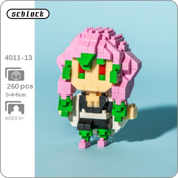 SC 4011 13 Anime Demon Slayer Kanroji Mitsuri Warrior Ninja Monster Mini Diamond Blocks Bricks Building - LOZ™ MINI BLOCKS