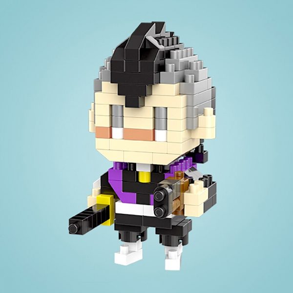 SC 4011 15 Anime Demon Slayer Shinazugawa Genya Ninja Monster 3D DIY Mini Diamond Blocks Bricks 2 - LOZ™ MINI BLOCKS