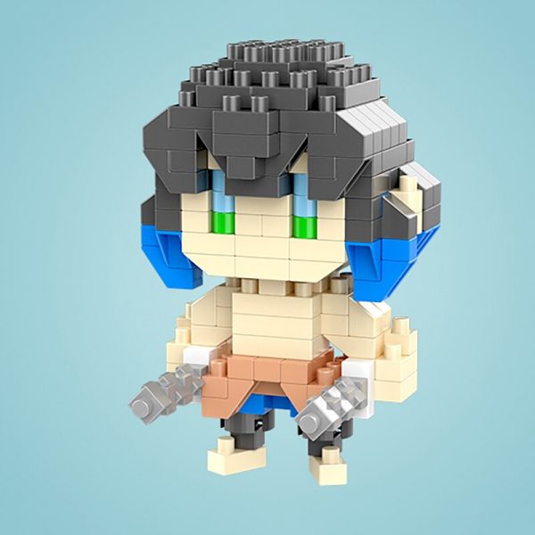 SC 4011 4 Anime Demon Slayer Hashibira Inosuke Warrior Ninja Monster Mini Diamond Blocks Bricks Building 3 - LOZ™ MINI BLOCKS