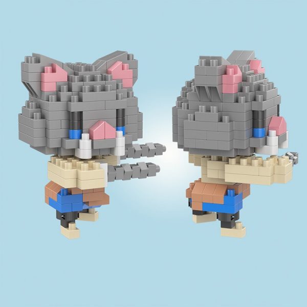 SC 4011 5 Anime Demon Slayer Hashibira Inosuke Pig Animal Monster Mini Diamond Blocks Bricks Building 1 - LOZ™ MINI BLOCKS
