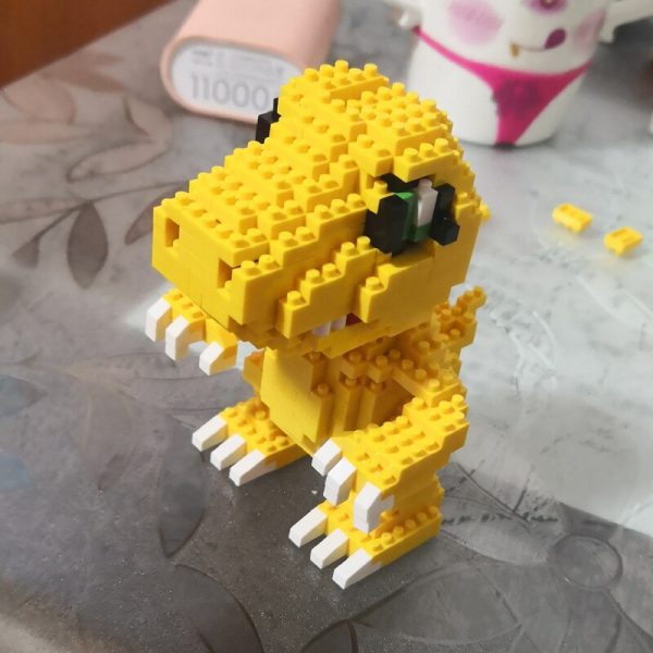 SC 5001 Anime Digimon Agumon Digital Monster Dragon Animal 3D Model Mini Diamond Blocks Bricks Building 1 - LOZ™ MINI BLOCKS