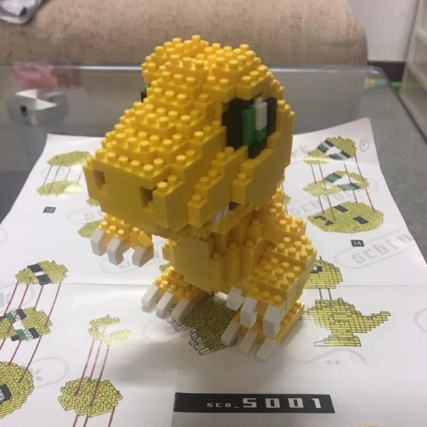 SC 5001 Anime Digimon Agumon Digital Monster Dragon Animal 3D Model Mini Diamond Blocks Bricks Building 2 - LOZ™ MINI BLOCKS