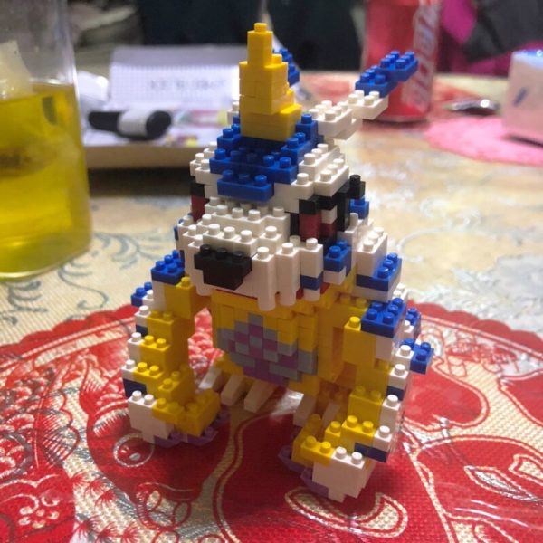 SC 5002 Anime Digimon Gabumon Digital Monster Wolf Animal 3D Model Mini Diamond Blocks Bricks Building 3 - LOZ™ MINI BLOCKS