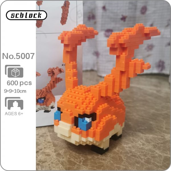 SC 5007 Anime Digimon Patamon Digital Monster Angel Animal Model DIY Mini Diamond Blocks Bricks Building - LOZ™ MINI BLOCKS