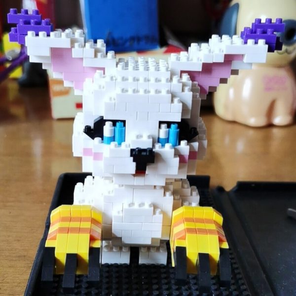 SC 5008 Anime Digimon Tailmon Digital Monster Cat Animal Model DIY Mini Diamond Blocks Bricks Building 2 - LOZ™ MINI BLOCKS