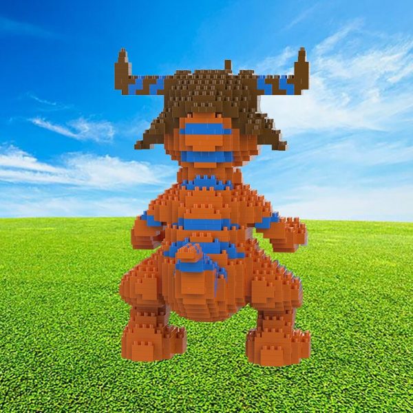 SC 5010 Anime Digimon Greymon Digital Monster Dragon Animal 3D Model Mini Diamond Blocks Bricks Building 5 - LOZ™ MINI BLOCKS