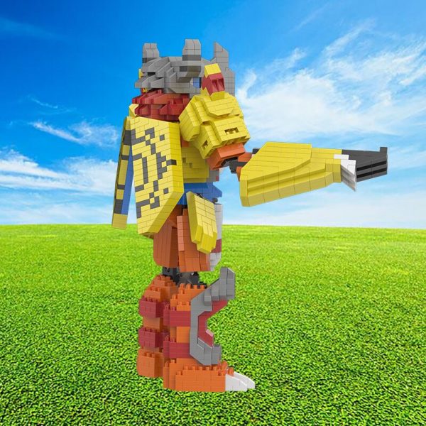 SC 5011 Anime Digimon War Greymon Digital Monster Dragon Animal DIY Mini Diamond Blocks Bricks Building 3 - LOZ™ MINI BLOCKS