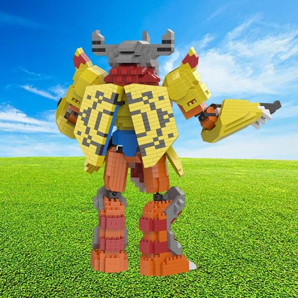 SC 5011 Anime Digimon War Greymon Digital Monster Dragon Animal DIY Mini Diamond Blocks Bricks Building 4 - LOZ™ MINI BLOCKS