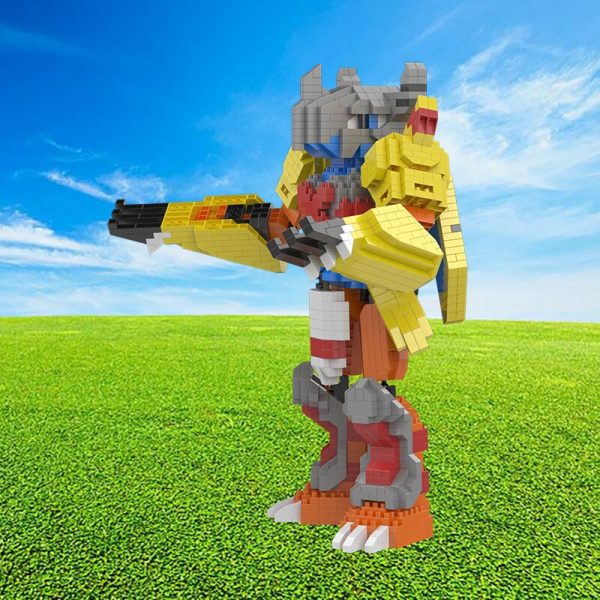 SC 5011 Anime Digimon War Greymon Digital Monster Dragon Animal DIY Mini Diamond Blocks Bricks Building 5 - LOZ™ MINI BLOCKS